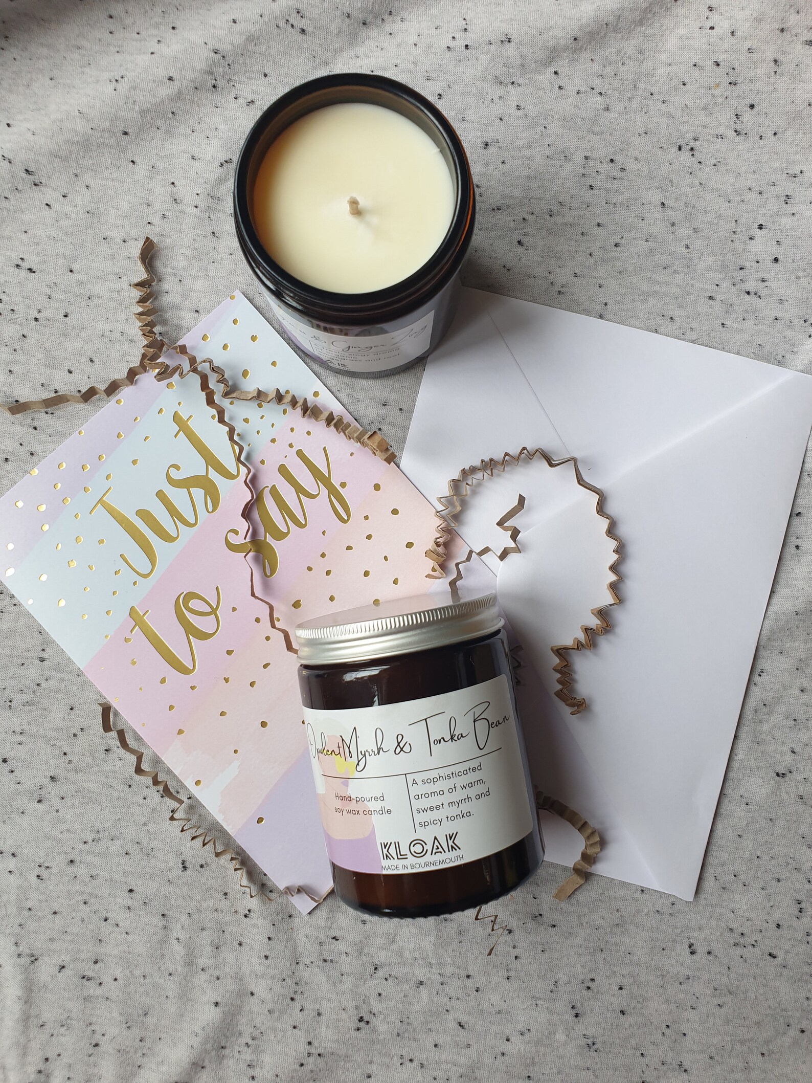 Myrrh and Tonka Scented Candle in Amber Glass Jar 100 Etsy