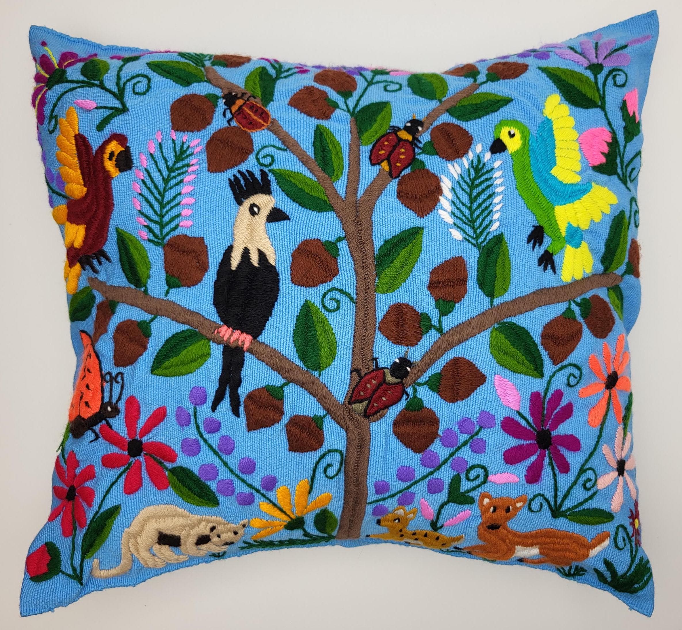 Mexican animal print cushion cover – Handmade in Chiapas