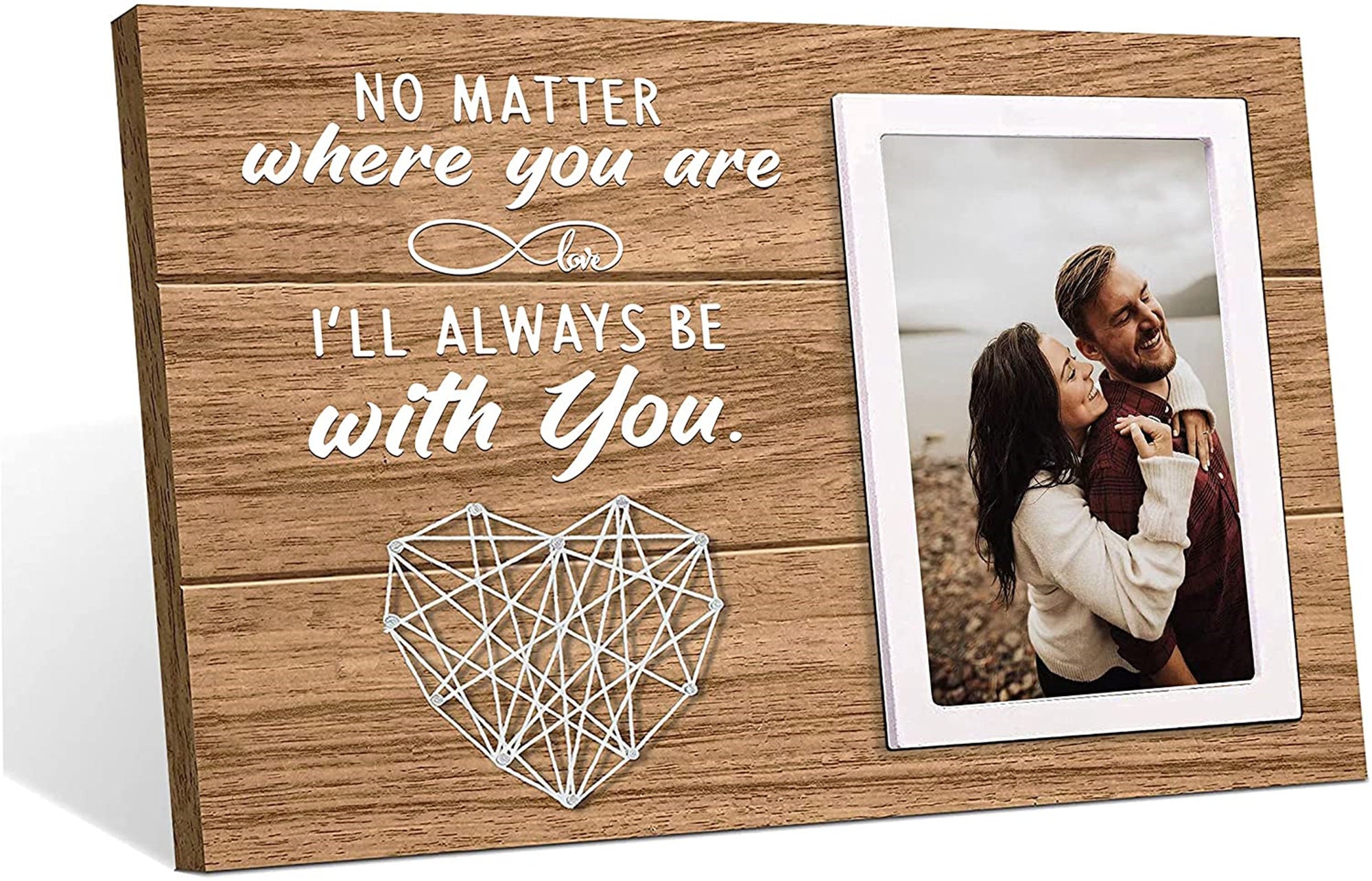 Wooden photo frame for girlfriend boyfriend husband wife Etsy