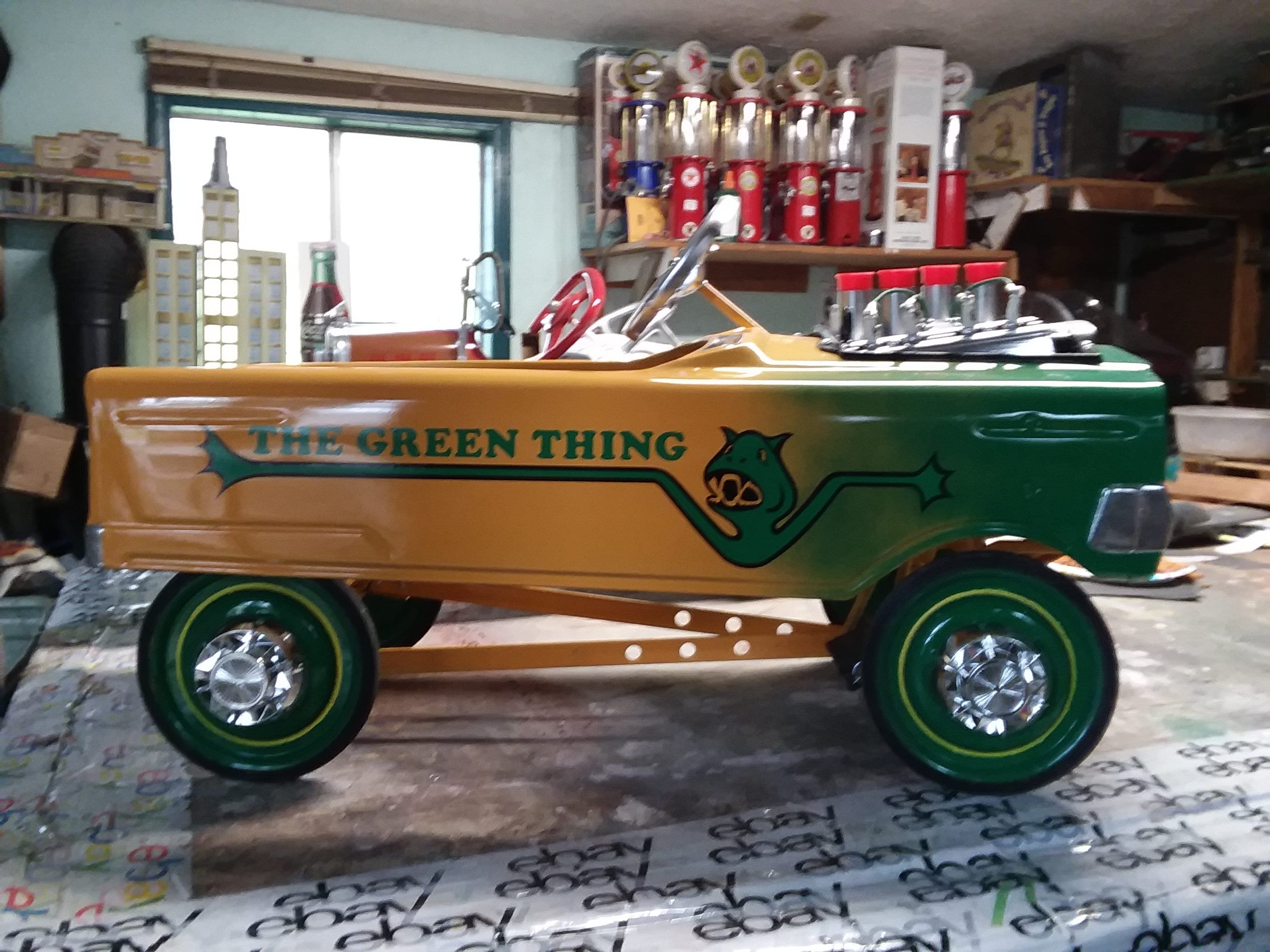 Green machine pedal car sale