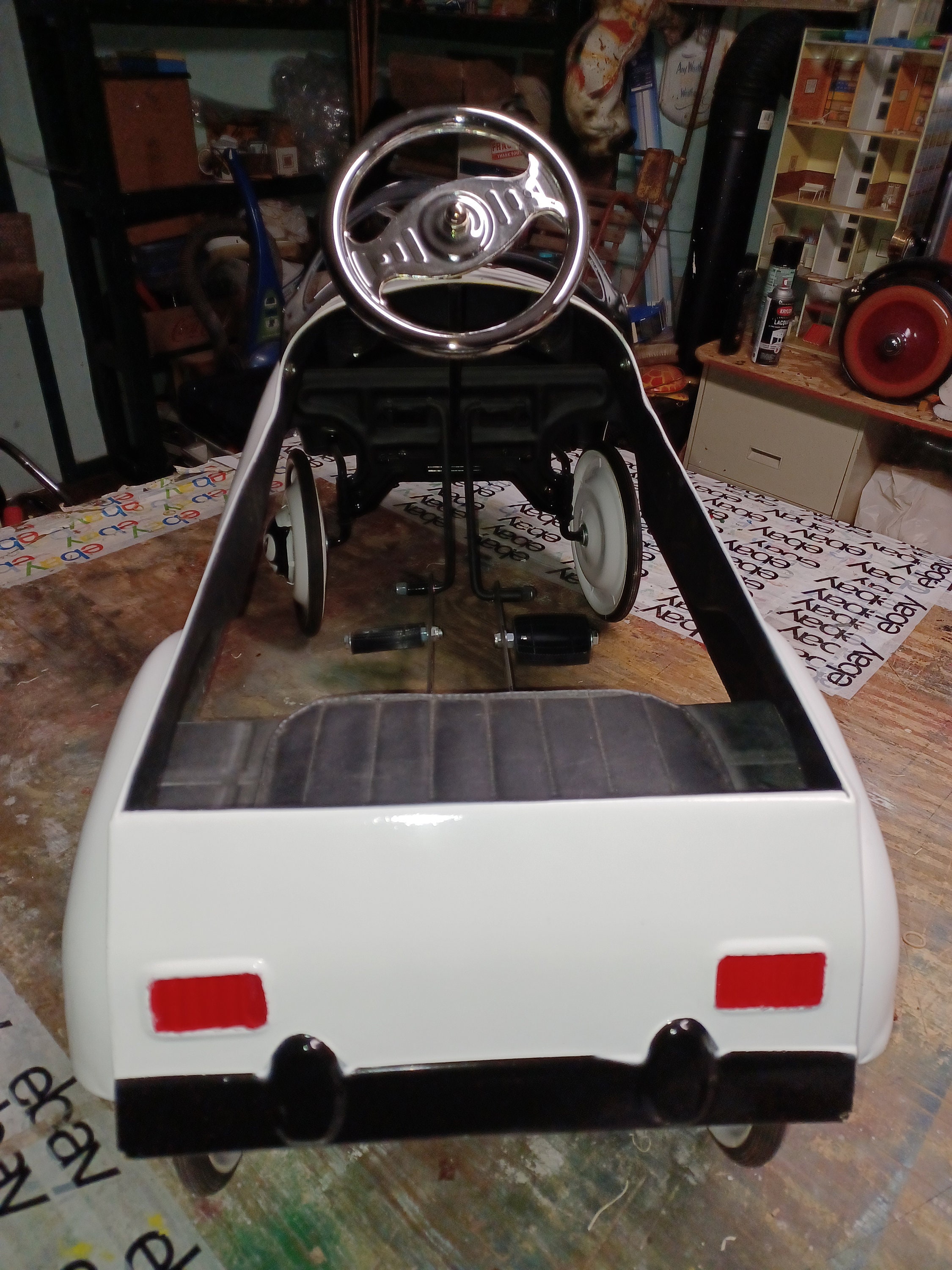 Full Size Contemporary Pedal Car Kit Cat Clock Etsy