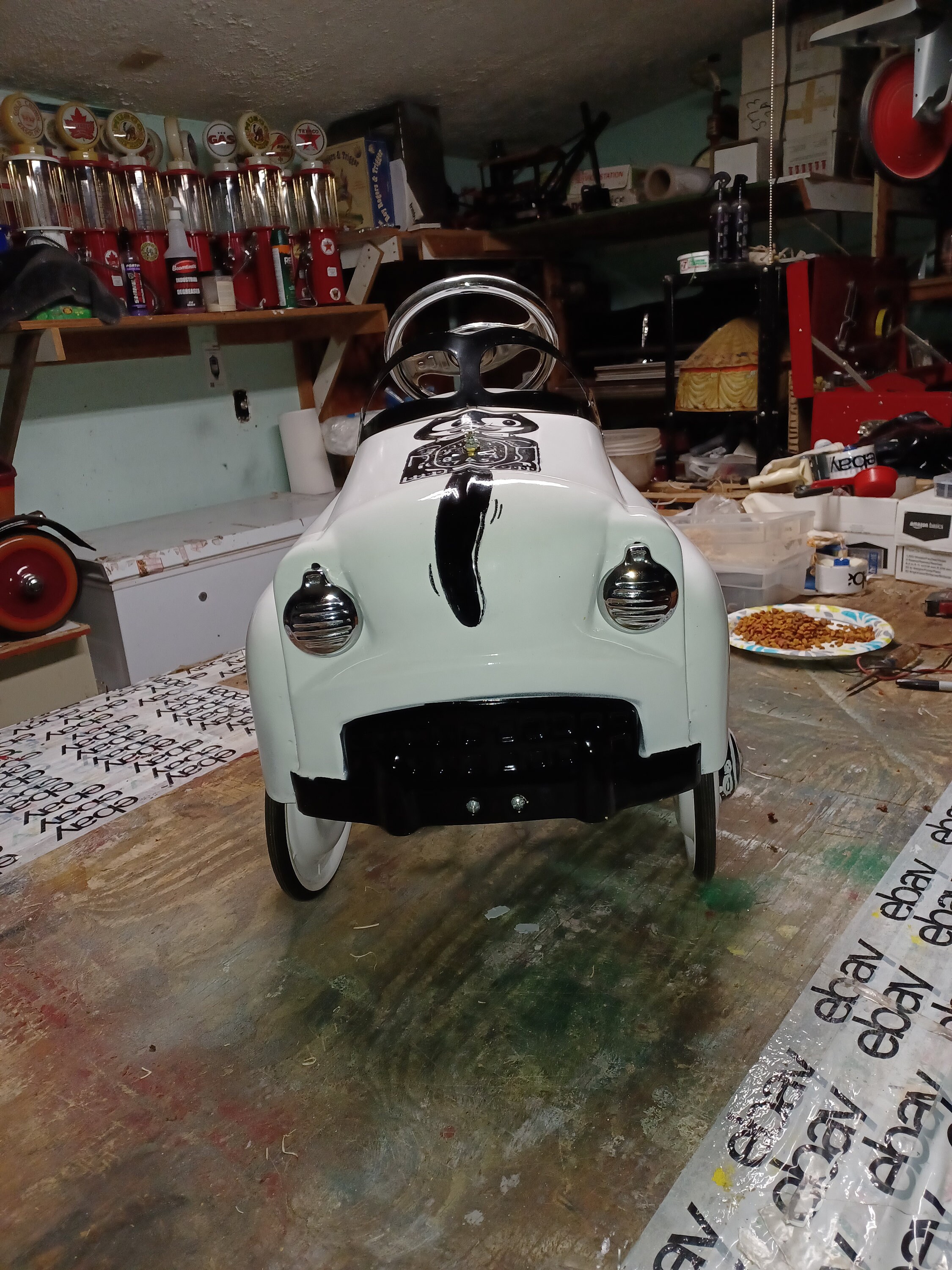 Full Size Contemporary Pedal Car Kit Cat Clock Etsy