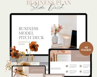 PREMIUM Canva Modello di presentazione modificabile del piano aziendale, modello di presentazione del piano aziendale, modelli di presentazione del piano aziendale - Lucy
