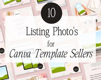 Etsy listing images for Canva template sellers, Etsy Listing Image, Etsy Listing Mock Up, Selling Canva Templates ,Canva template - LBM15