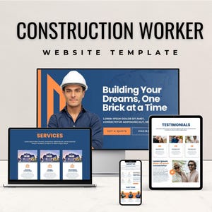Construction Website Template, Construction Business Website Templates, Website Template for Construction, Construction Templates