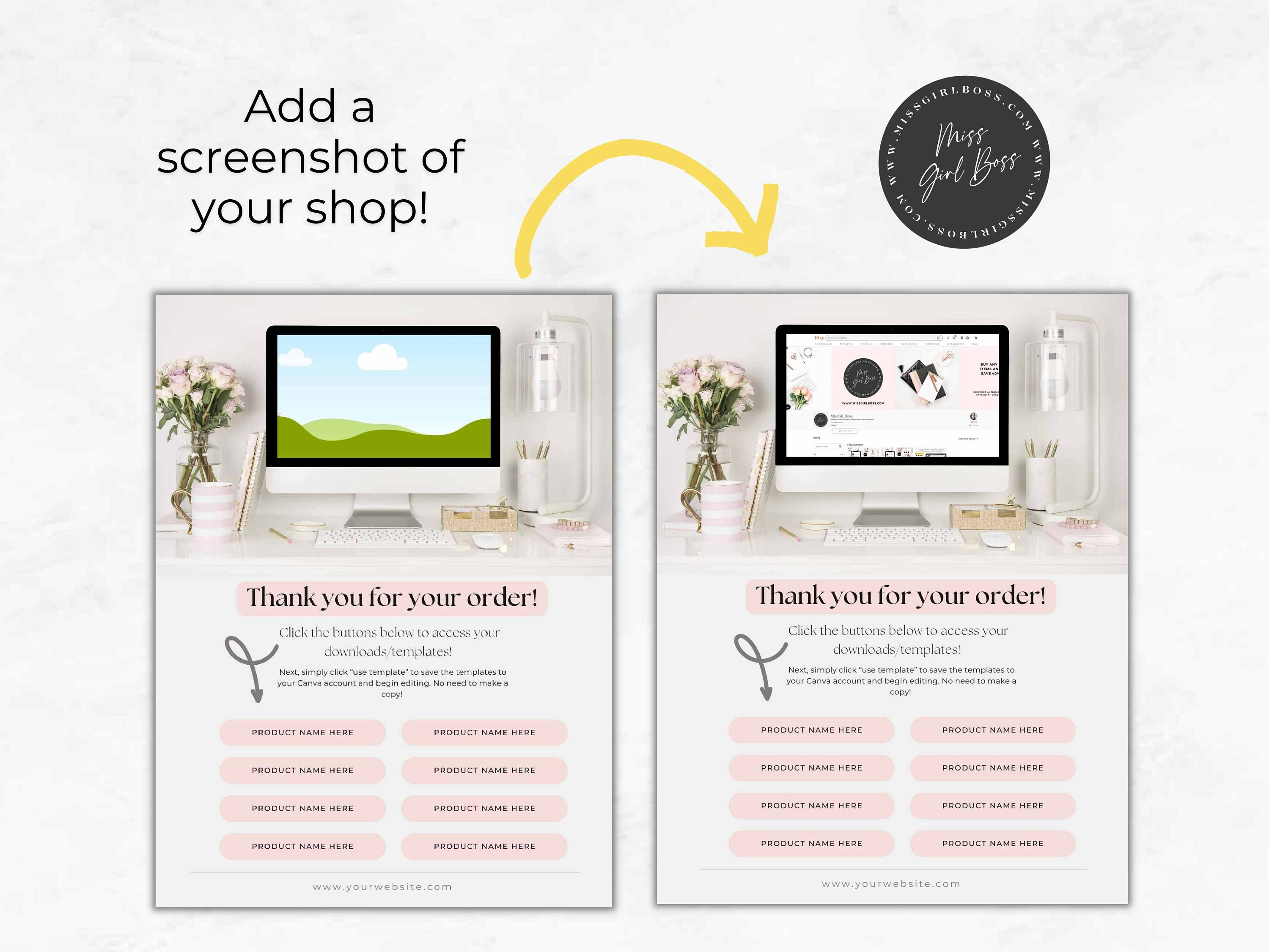 Digital Products Template BUNDLES Download Instruction Etsy