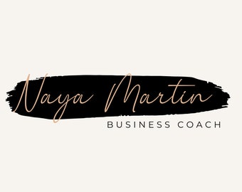 Neutral Business Coach Logo, Brand Kit, Business Logo, Business Branding Kit, Custom Logo  - MGBNM