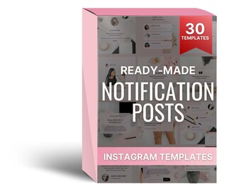 Notification Instagram Posts, Instagram Engagement Booster,  Instagram Post Notification, Social Media Notification Post, Faceless Instagram