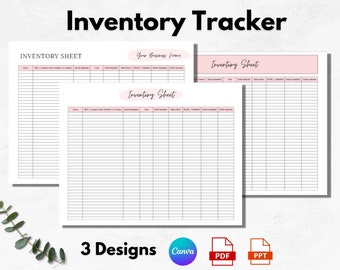 Small business Inventory sheet, Inventory Tracker, Product inventory, Inventory Management, Inventory Template, Inventory sheet, PPT,- MGB08