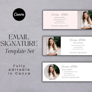 Business Email Signature, Editable Canva Signature Design, Minimalist, Realtor, Real Estate, Professional, Gmail  - MGB15