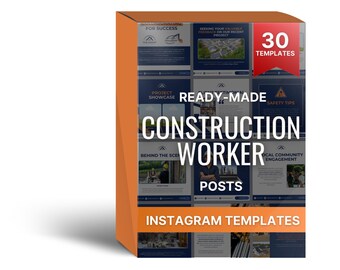 30 modelli Instagram per lavoratori edili, modelli di post social per lavoratori edili per aziende edili, marketing edile