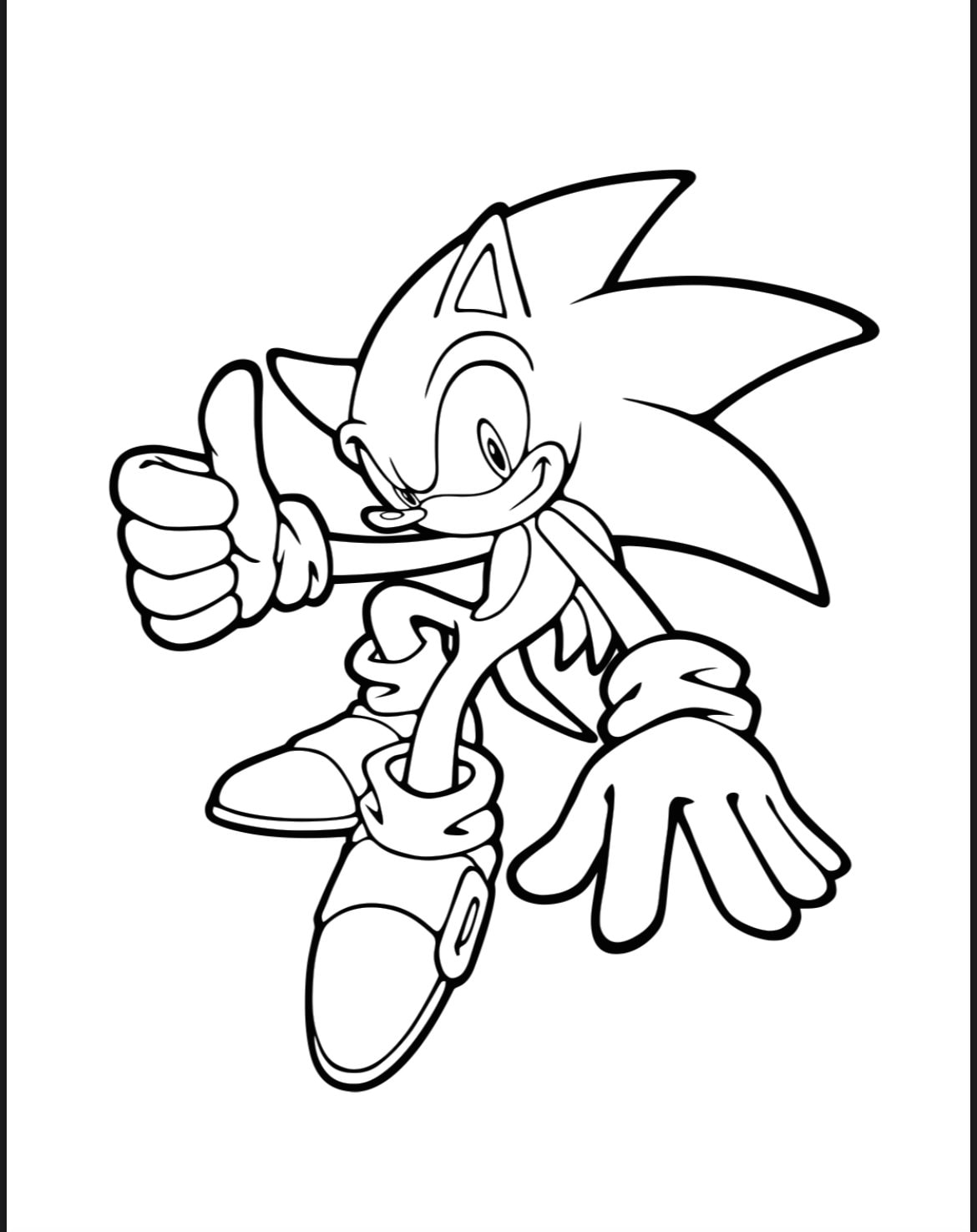 Sonic coloring book | Etsy