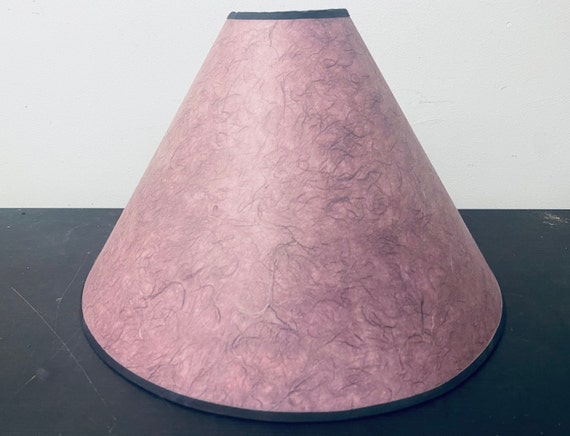 details Uitstekend Smash Vintage Fiberglass Parchment Purple Cone Shaped Lamp Shade - Etsy België