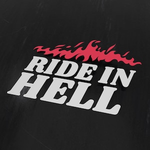 Ride in Hell - multicolor jdm cars stickers, custom jdm car accessories, jdm car stickers, jdm car decals, jdm car sticker, jdm car decal