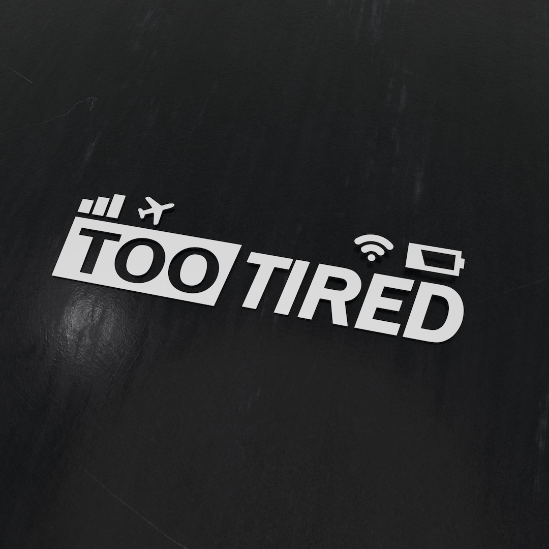 Too Tired Jdm Cars Stickers Jdm Car Accessories Jdm Car Etsy