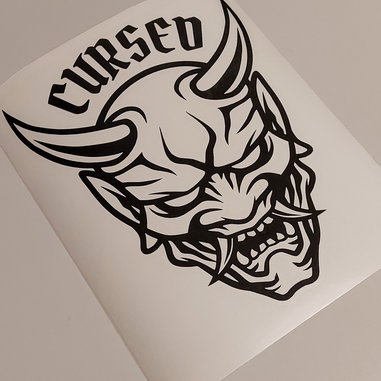 Cursed Oni Demon Jdm Cars Stickers Multicolored Jdm Car Etsy UK
