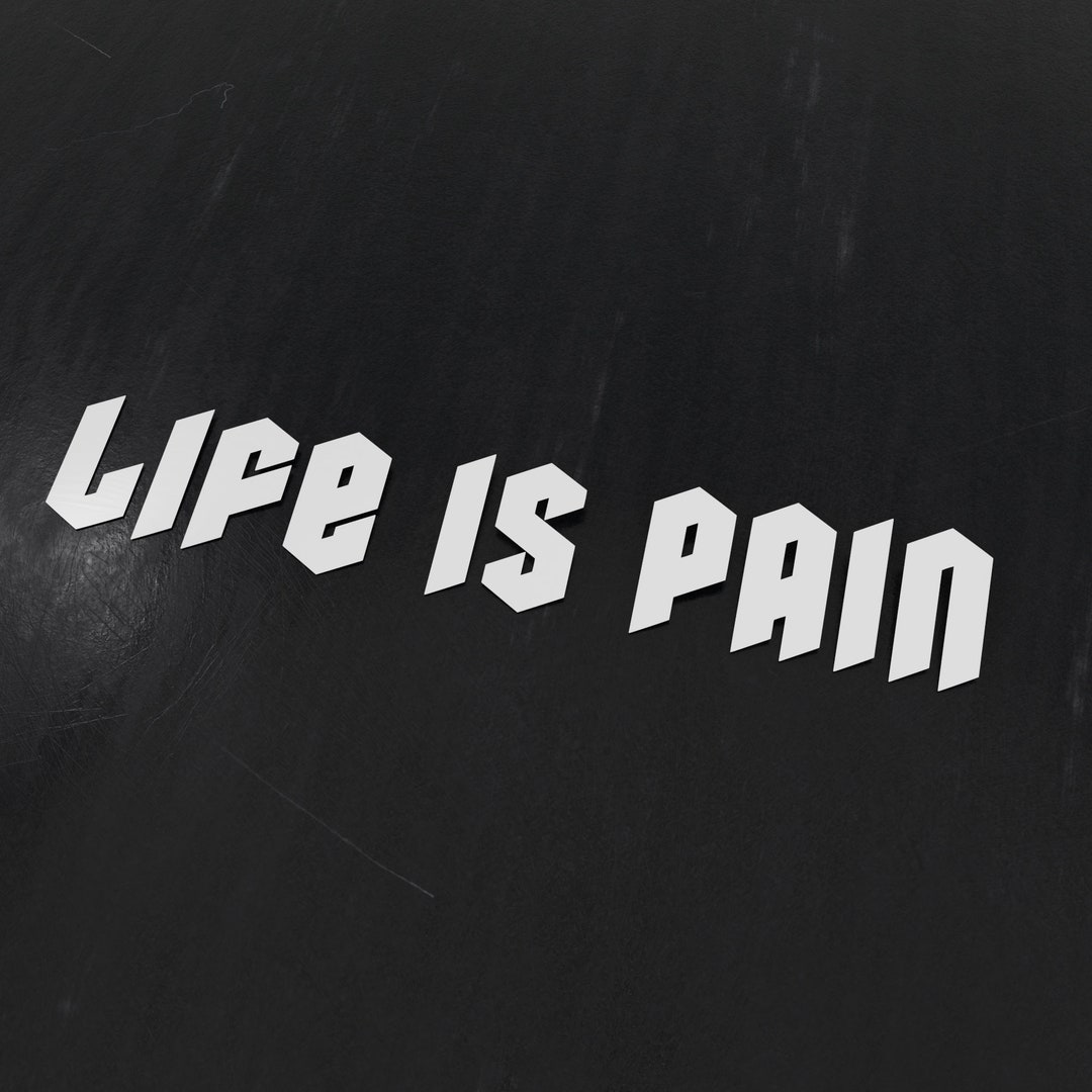Life is Pain Jdm Cars Stickers, Jdm Car Accessories, Jdm Car Stickers, Jdm Car Decals, Jdm Car
