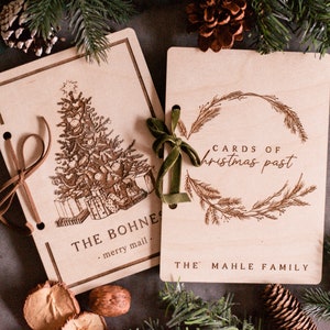 Christmas Card Keeper, Christmas Card Book, Personalize Christmas Card Album, Cards of Christmas Past, Christmas Card Storage