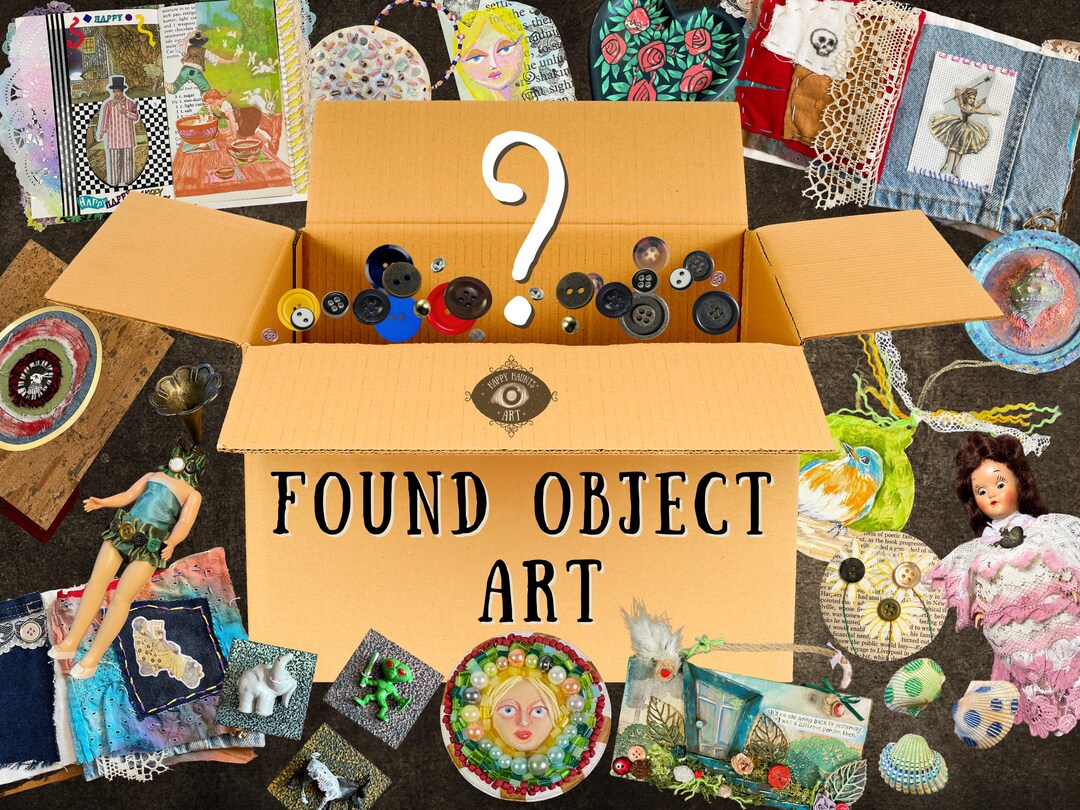 Found Object Art Mystery Box Personalized Assemblage Mixed Media