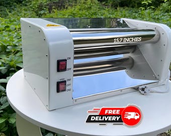 Professional electric dough sheeter machine 220/110 volt with 15,7inch rollers, gift grandma.