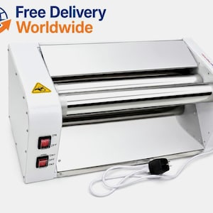 Electric dough sheeter machine, 19.7" 220/110 volt, kitchen appliances, bakery equipment, pizza dough roller, rolling pin.
