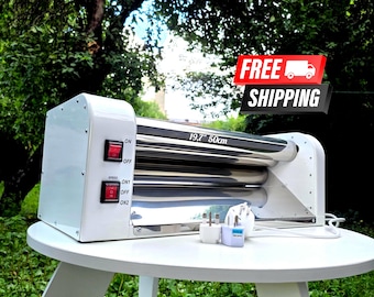 Máquina laminadora de masa eléctrica, 19,7" 220/110 voltios, electrodomésticos de cocina, equipo de panadería, rodillo para masa de pizza, rodillo de amasar.