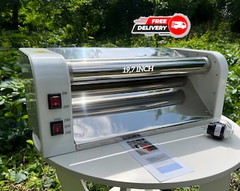 Stendetrice elettrica per pasta da 19,7" (50 cm), 220 V/110 V, con rullo in acciaio inox, per casa e panetteria, utensili da cucina.