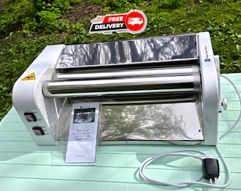 Electric dough sheeter machine, 220 or 110 volt, professional 15.7" roller, kitchen gadgets, mother day gift, baking clipart, rolling pin.