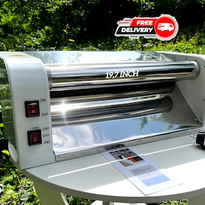 Electric dough sheeter machine, 220 or 110 volt, professional 15.7"/19.7" roller, kitchen gadgets, mother's day gift, baking clipart