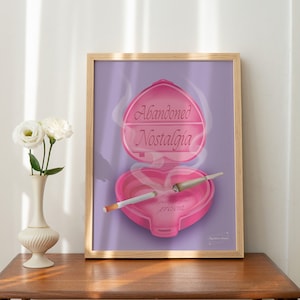 Stampa poster PollyPocket, stampa poster nostalgico, stampa poster pop art, poster posacenere, decorazione murale rosa, stampa poster Y2K, arte creativa