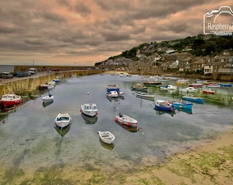 Mousehole Harbour Cornwall Framed Print