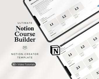 Online Course Toolkit | Create &Sell Digital Courses | Notion Template Coaching | Course Builder | Coach PLR |Course tool | Course Structure