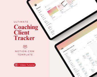 Client portal Notion template | Coaching Dashboard | freelancer crm system | Coaching client tracker | task management for small businesses
