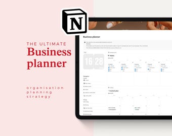 Notion Business planner template | Finance tracker | freelancer organizer | social media content planer | small business tool