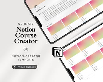 Create Digital Courses | Notion Template Coaching | Sell Your Own Online Course Builder | Coach PLR | Course Sales Tool | Course Structure