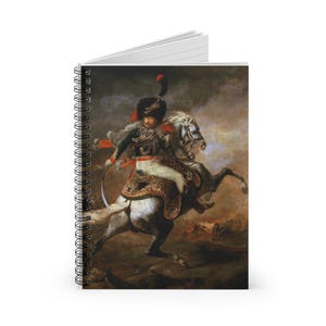 The Charging Chasseur Spiral Notebook - Ruled Line Napoleonic/Military/Painting/History/Gift/Cavalry/Horse/Writer/Author/Planner/Soldier/Art