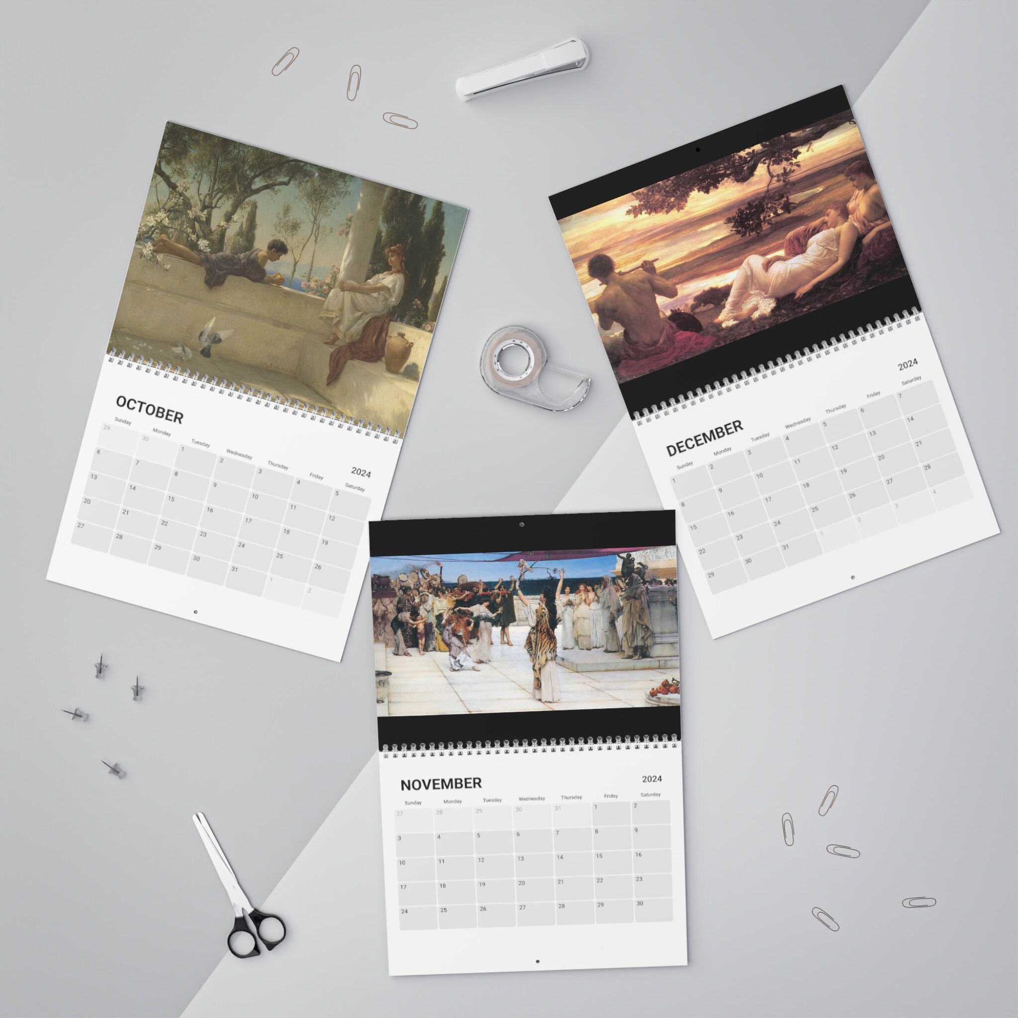 Ancient Greece Calendar 2024, Vintage Calendar 2024 sold by Gabriel