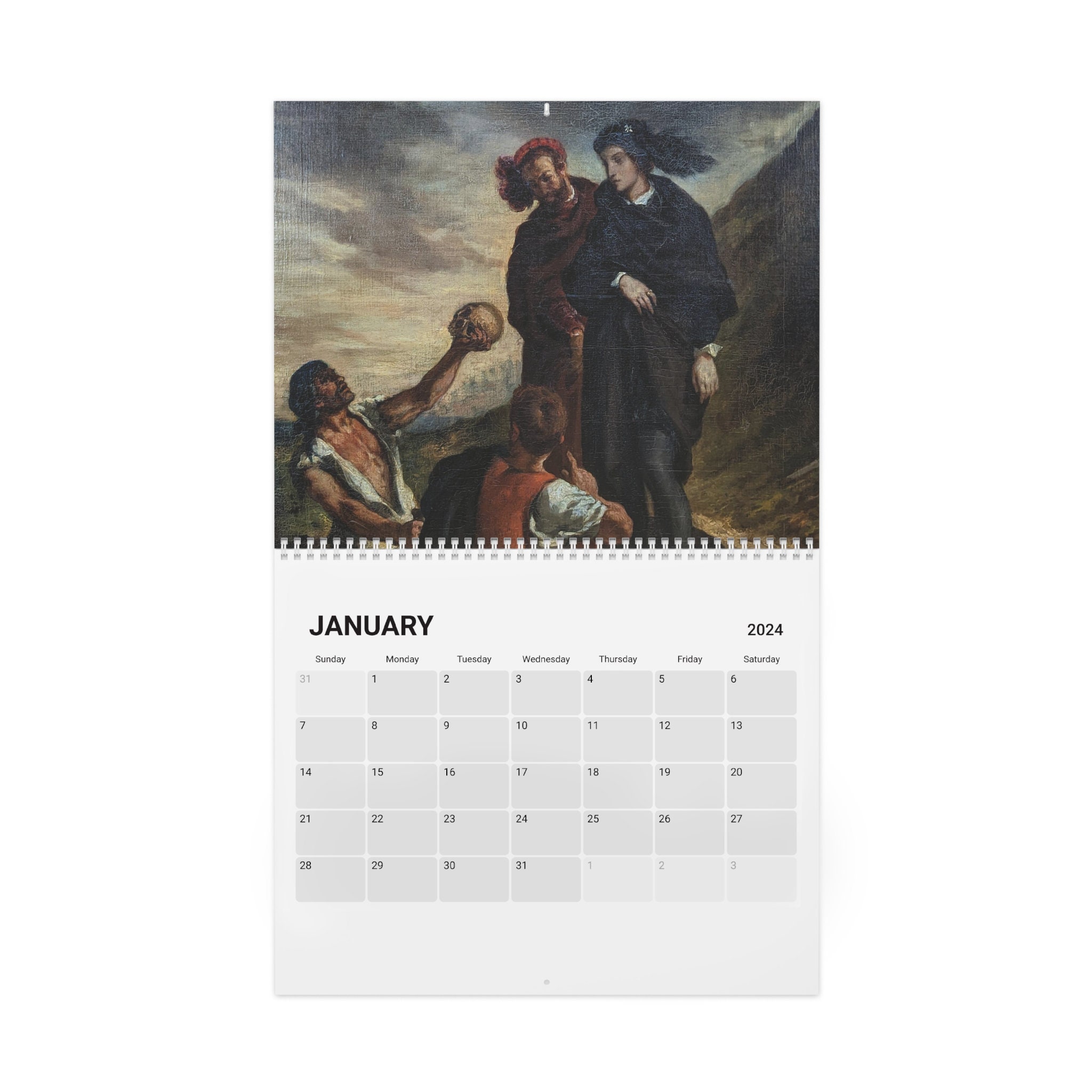 Shakespeare in Art Calendar 2024, Vintage Calendar 2024 sold by Toshko