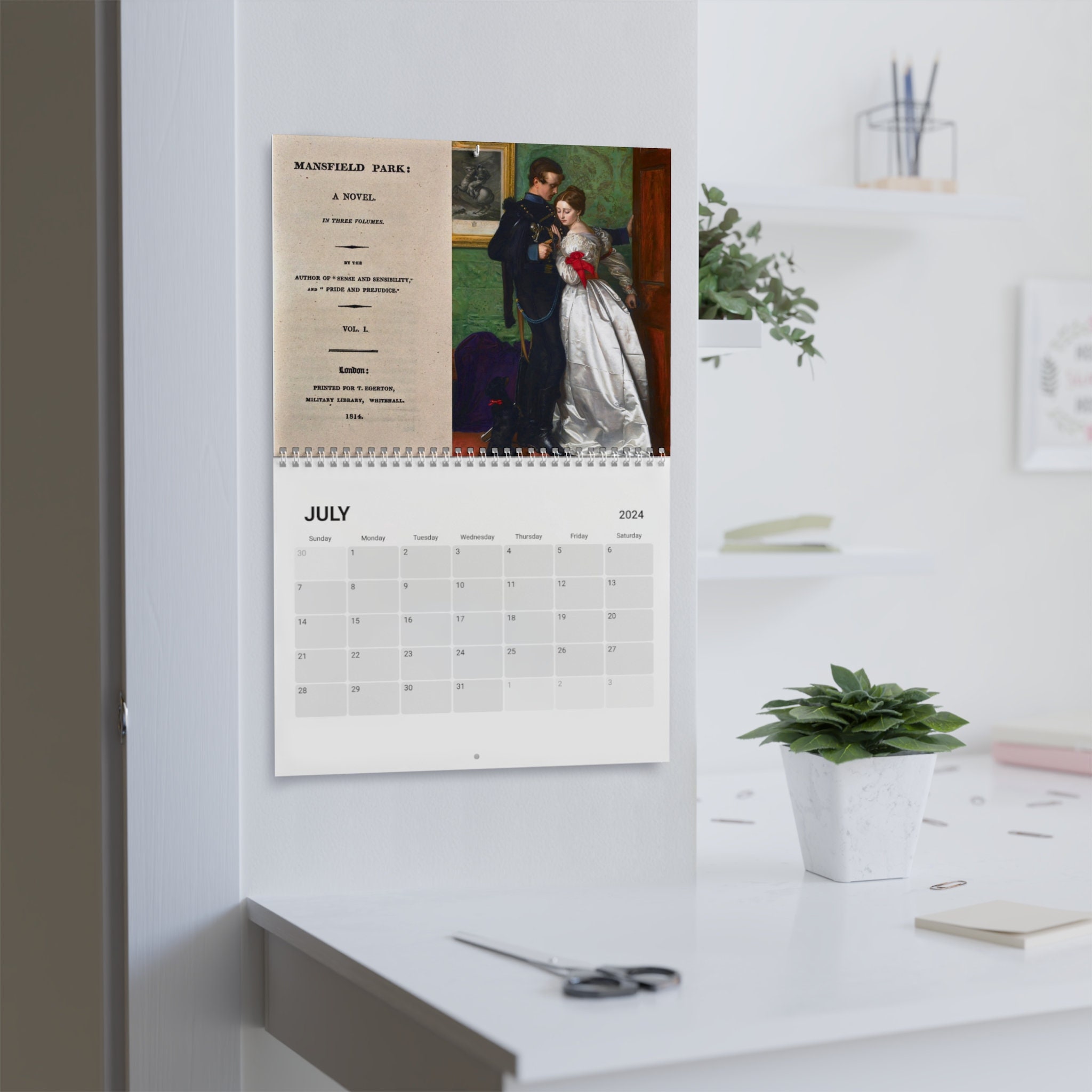 Works of Jane Austen Calendar (2024), Jane Austen 2024 Calendar sold by