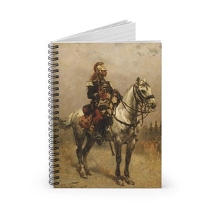 A Cavalryman Spiral Notebook - Ruled Line (SOLDIERS Cavalry #1) Military/Gift/Vintage/Horse/Soldier/History/Art/Student/War
