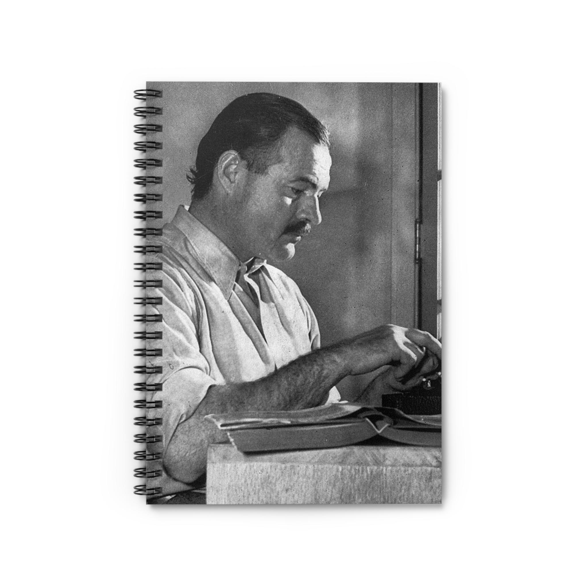 Hemingway Represent Work Ernest Hemingway at Work Spiral Notebook - Ruled Line Literary ...