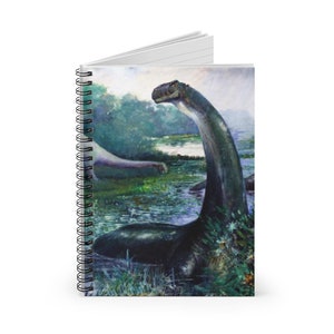 Brontosaurus Spiral Notebook - Ruled Line Writer/Author/Student/Art/Dinosaur/Paleontology/Vintage/Gift/School/Child/Jurassic/Reptile