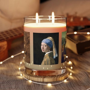 Art Masterpiece Melody 11oz Scented Apothecary Candle Painting/Artist/Gift/Vintage/Classic/Vermeer/Da Vinci/Decor/Fragrance