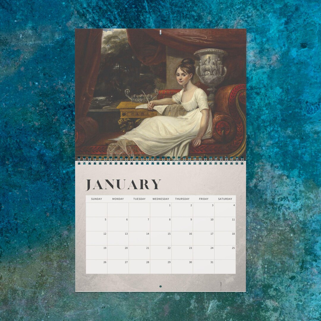 Works of Jane Austen 2025 Wall Calendar (2 Sizes) Regency/literary ...