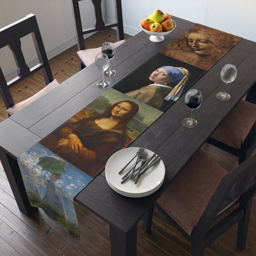 Exclusive Famous Female Portraits Table Runner (cotton, Poly ...