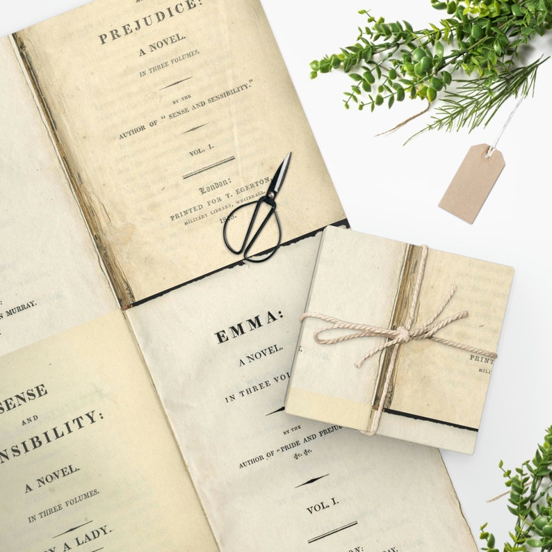 Jane Austen Wrapping Paper Regency/title Etsy
