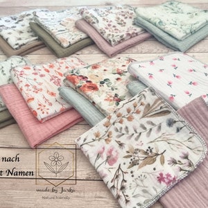 Set of 2 muslin cloths, choice of fabric, 25x25, handkerchiefs, muslin cloth, muslin cloth, cloth handkerchiefs, reusable, washable