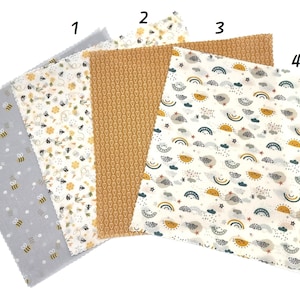 Organic beeswax wraps 30 x 30 cm &quot;Bee&quot; beeswax wrap, food starter pack, handmade, organic beeswax, food wrap, zero waste
