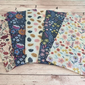 Bio-Bienenwachstücher 30 x 30cm &quot;Blumen&quot; Bienenwachstuch, Lebensmittel Starter Pack, handgemacht, Bio Bienenwachs, Food Wrap, Zero waste