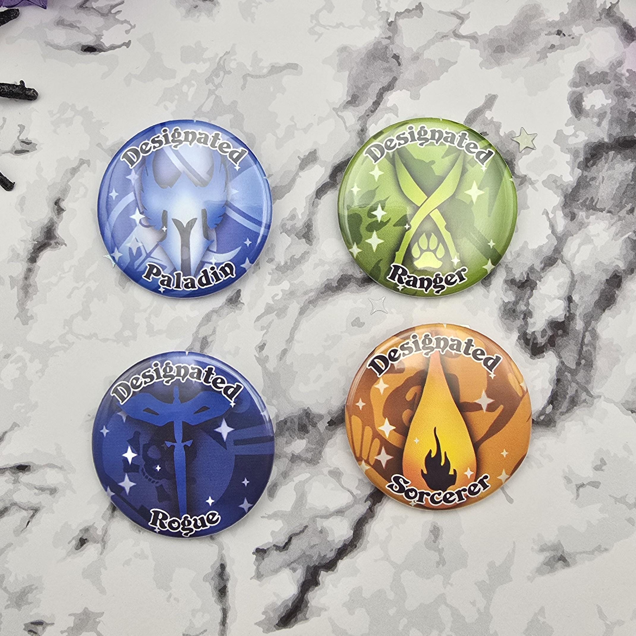 Dungeons & Dragons Designated Class Pins - Etsy